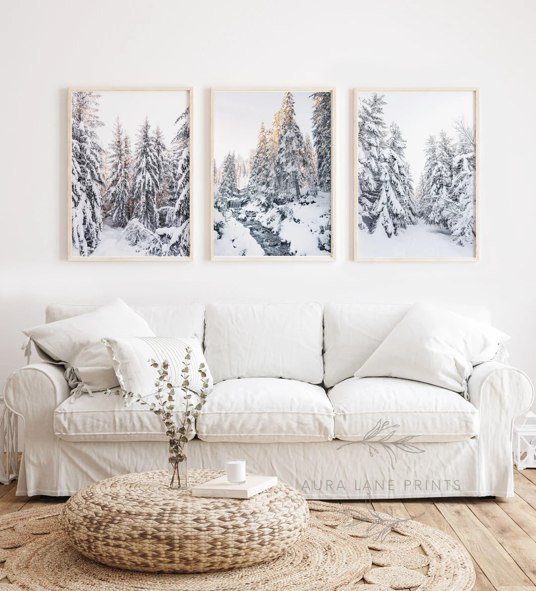 Winter Wonderland Printable Set of 3 Christmas Gallery Wall - Etsy | Etsy (US)