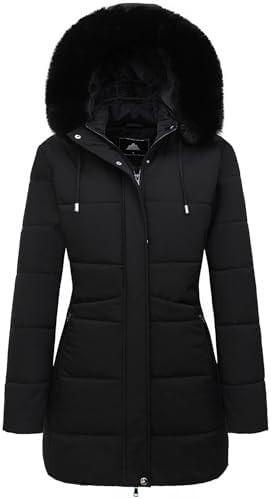 MOERDENG Women's Winter Puffer Coat Thicken Fleece Lined Down Jacket Waterproof Faux Fur Detachab... | Amazon (US)