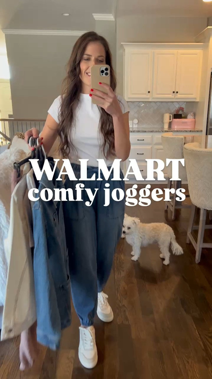 Comfy, cute, and budget-friendly! 🖤 These Walmart jogger outfits are a must-have! #WalmartFashion #JoggerStyle 

#LTKStyleTip #LTKSeasonal #LTKTravel