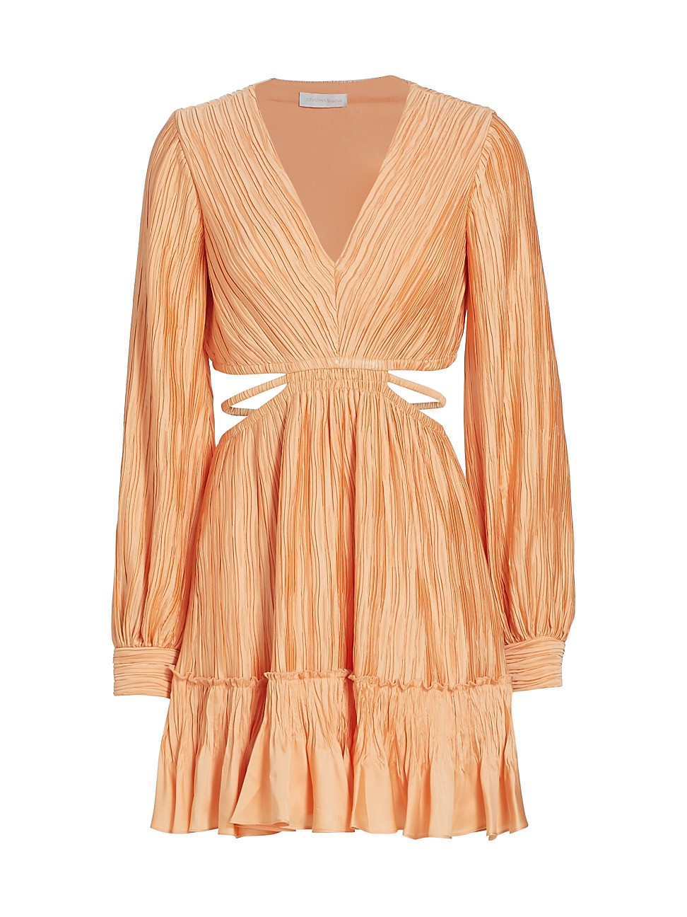Women's Londyn Pleated Cut Out Minidress - Sherbert - Size XL - Sherbert - Size XL | Saks Fifth Avenue