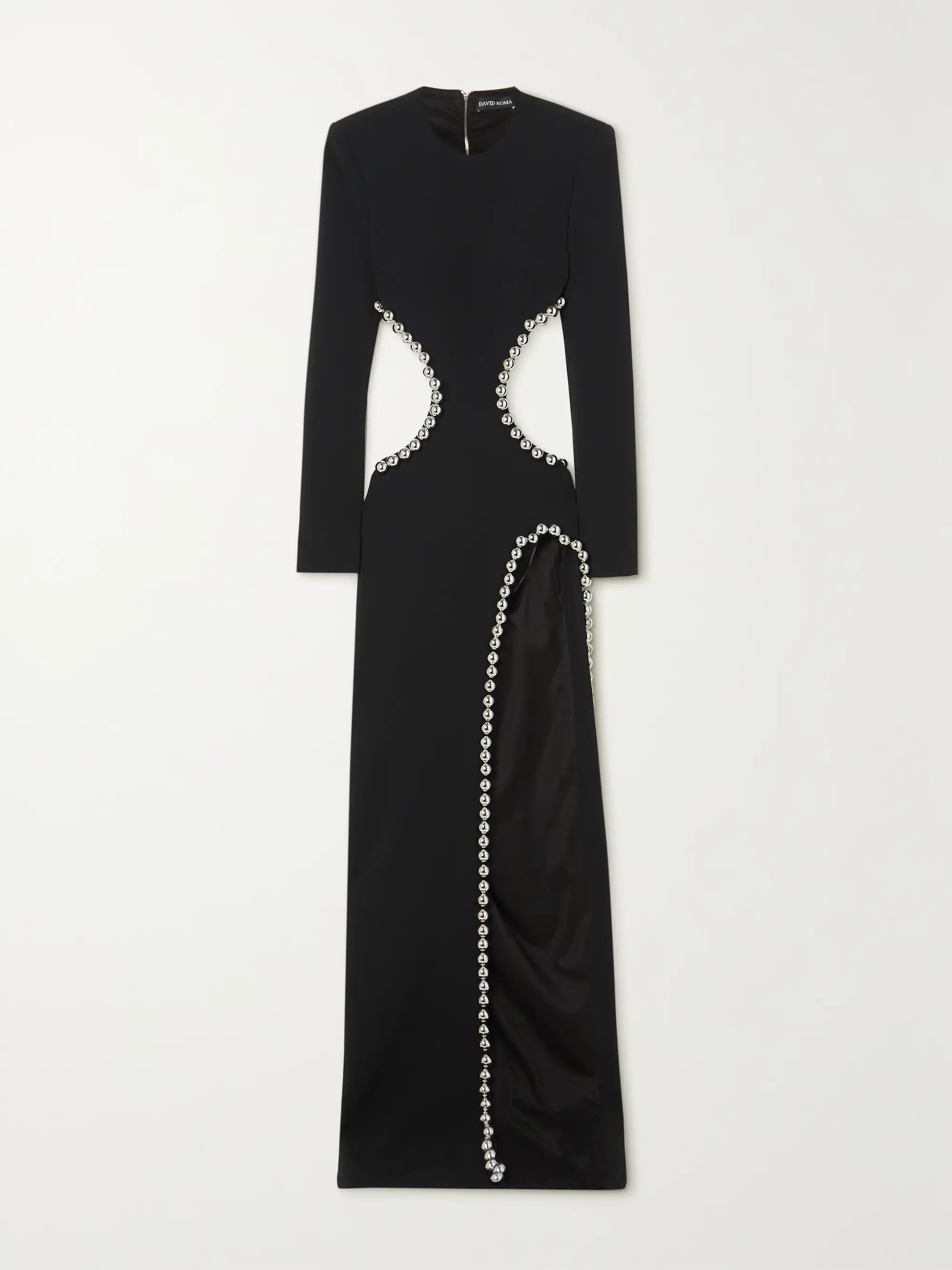 Cutout bauble-embellished crepe gown | NET-A-PORTER (US)