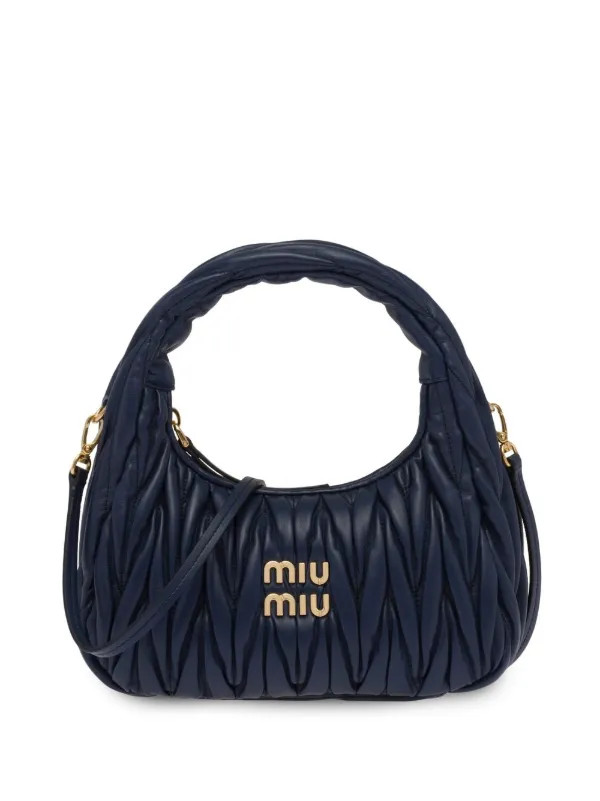 Borsa a spalla Miu Wander mini matelassé | Farfetch Global