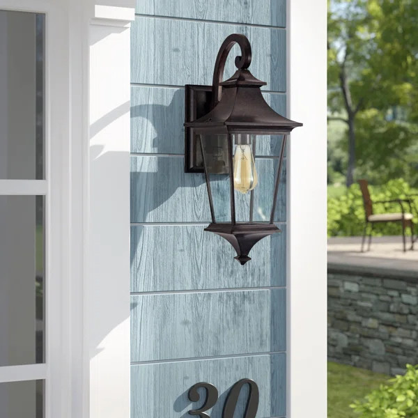 Natumbua Tannery Bronze 21.5'' H Outdoor Wall Lantern | Wayfair North America