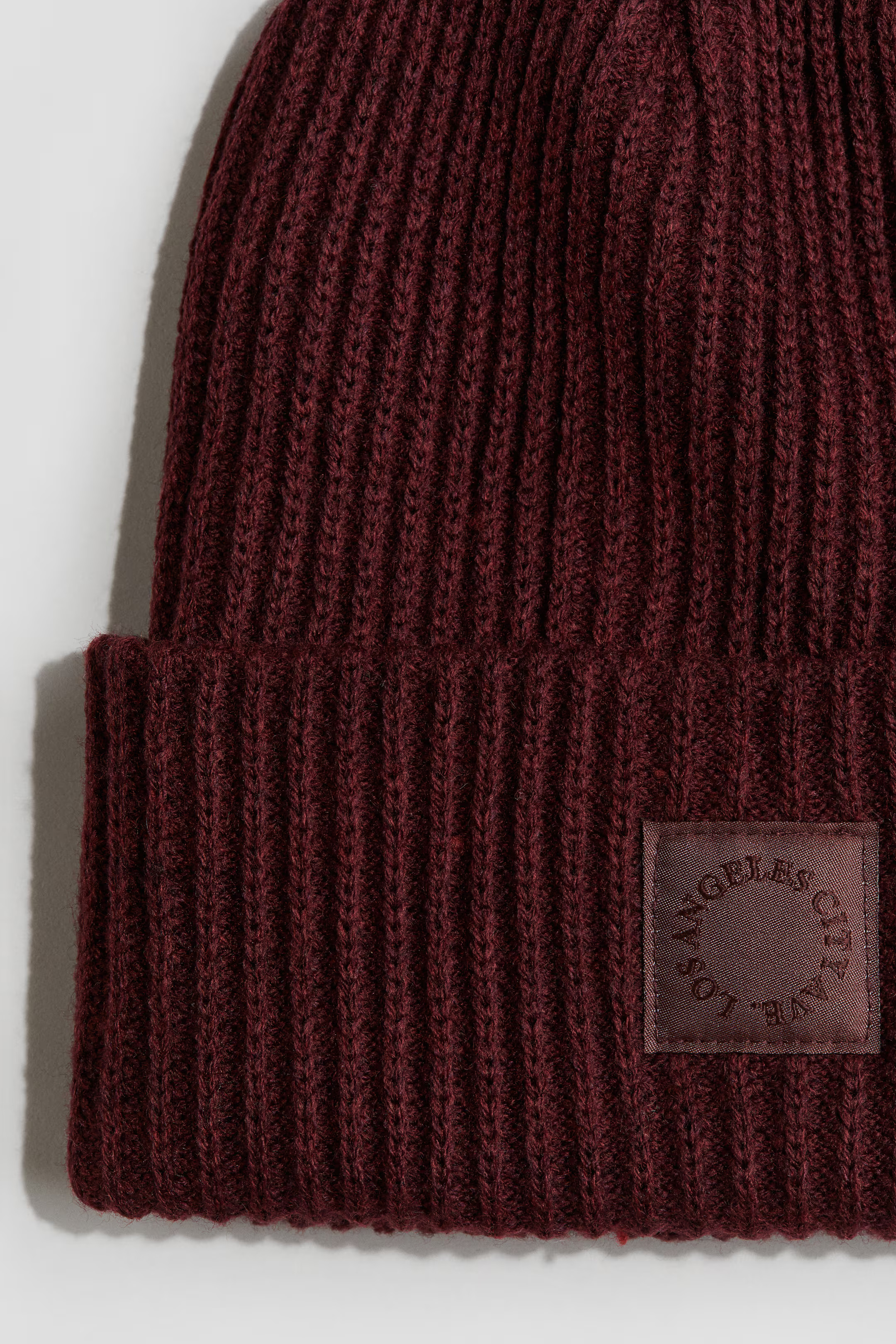 Appliquéd Beanie - Dark red - Kids | H&M US | H&M (US + CA)