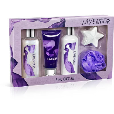 Freida & Joe Lavender 5 Piece Gift Box Holiday Collection Bath & Body Set | Target