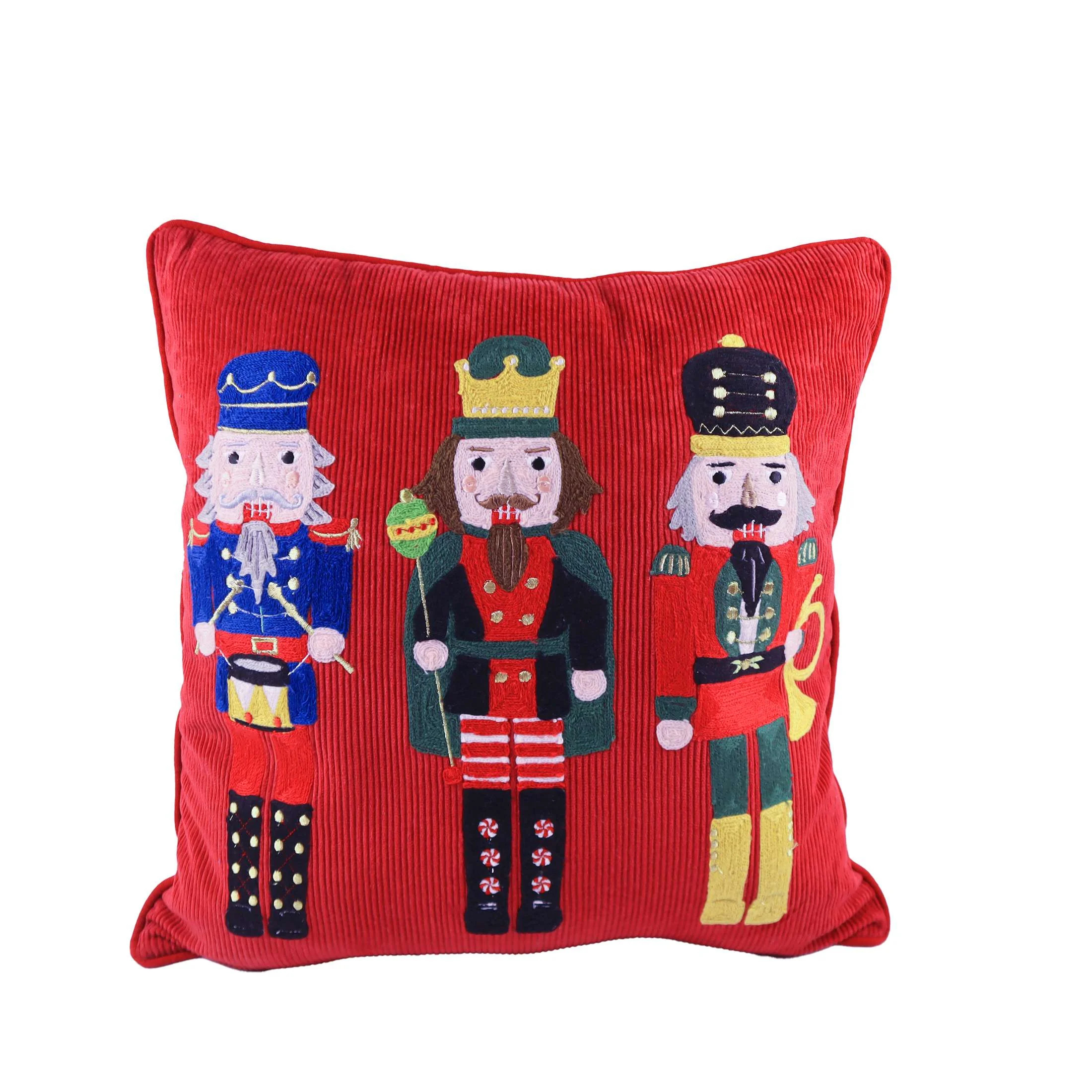 Nutcracker Christmas Pillow,Width is 18inch,Height is 18inch,by Holiday Time | Walmart (US)