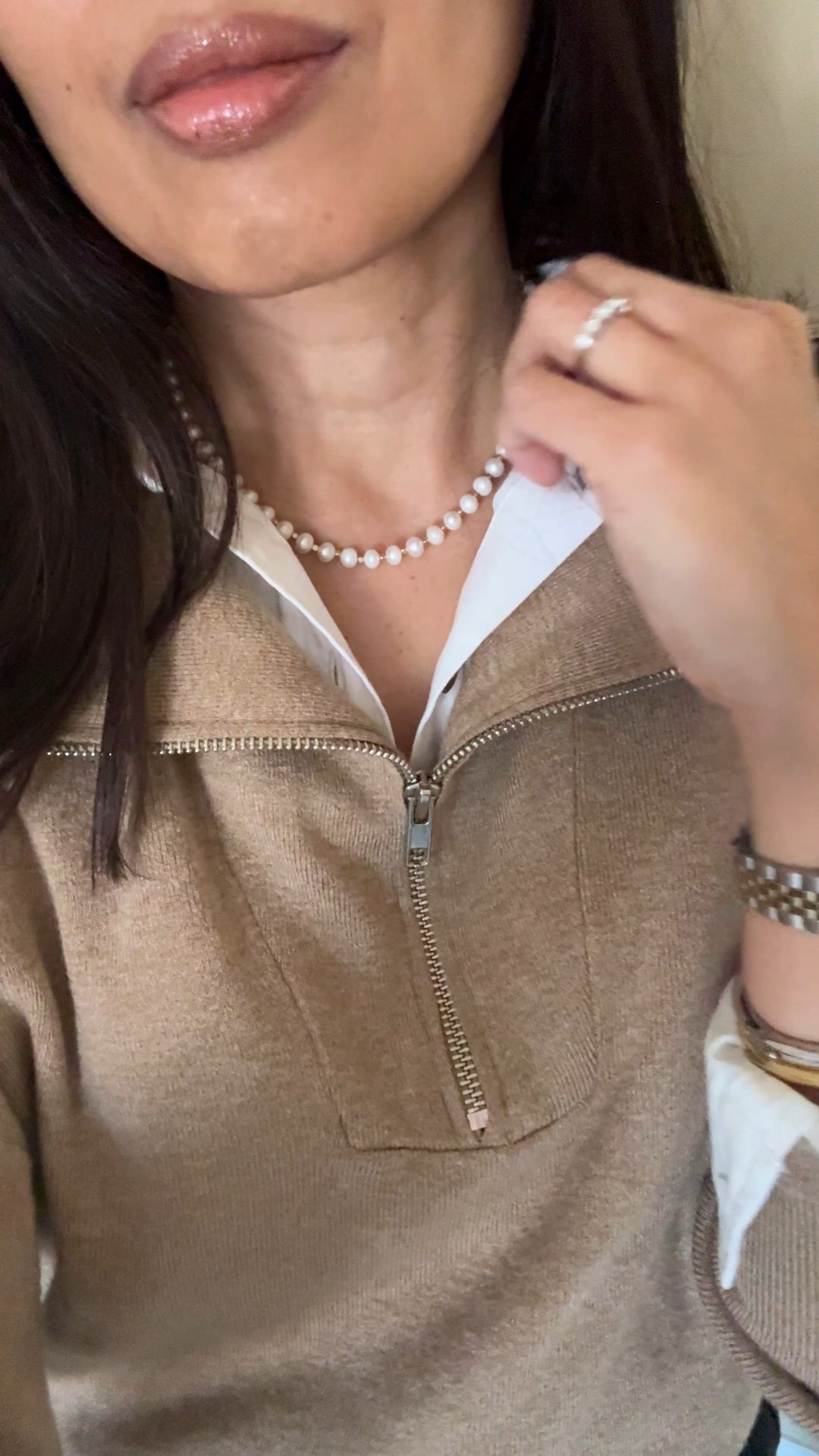 Everyday to Elevated: zip-up pullover & black jeans. 
- everyday style: favorite layering t-shirt, sneakers, crossbody bag, fun casual jewelry. 
- elevated style: white button down as a base layer, booties, belt, handbag, dressier jewelry. 
- I love the cut and comfort of these exact black jeans. I sized up for a looser fit  


#LTKOver40 #LTKootd