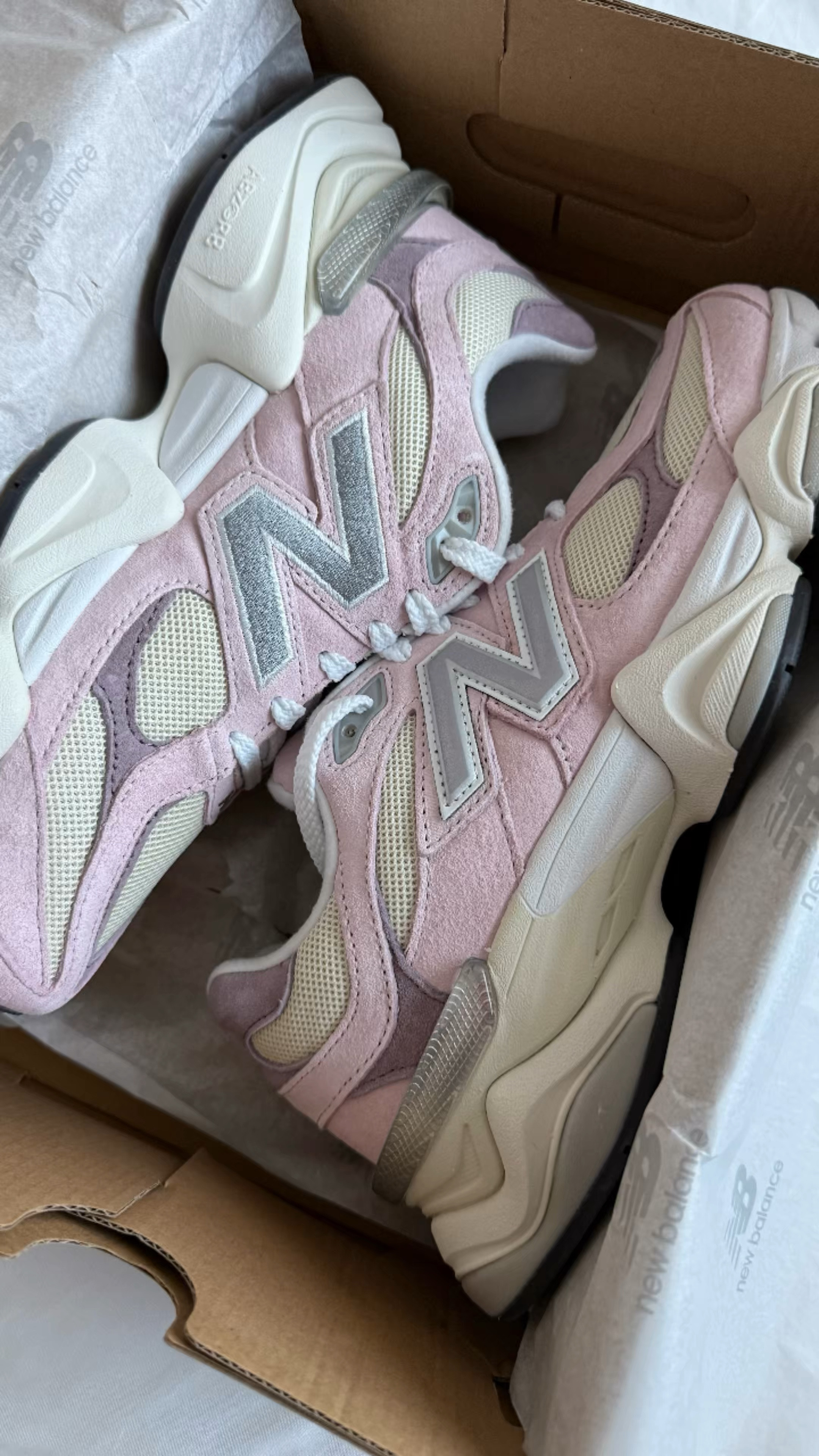 New Pink 9060 New Balance 
🩰☁️🩷🫧
How pretty are these! 🥹🫠



#LTKStyleTip #LTKActive #LTKShoeCrush
