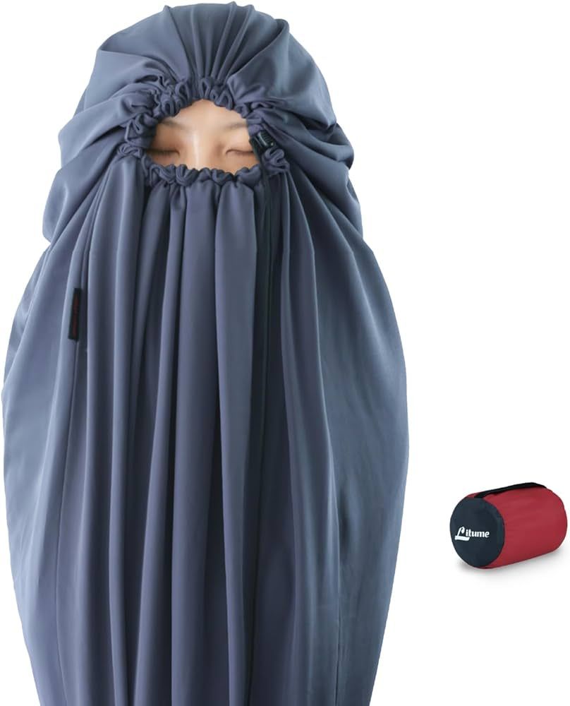 Velvet Velour Sleeping Bag Liner Add Up to 14°F/ 8°C, Anti Static Mummy Sleeping Sack Backpacki... | Amazon (US)
