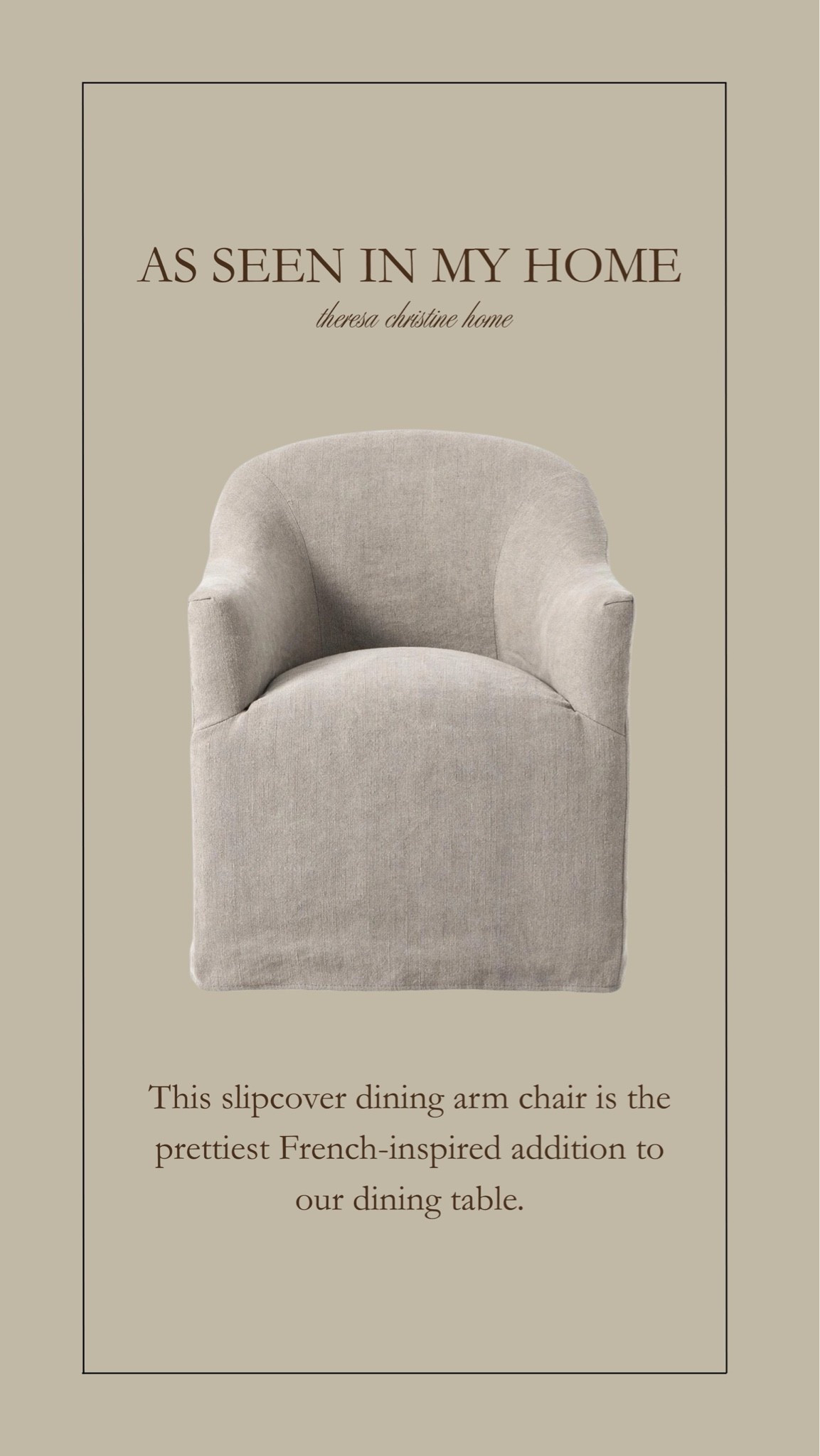 As seen in my home 🤍 The prettiest upholstered dining room chairs! Love these in our neutral and moody dining room space.