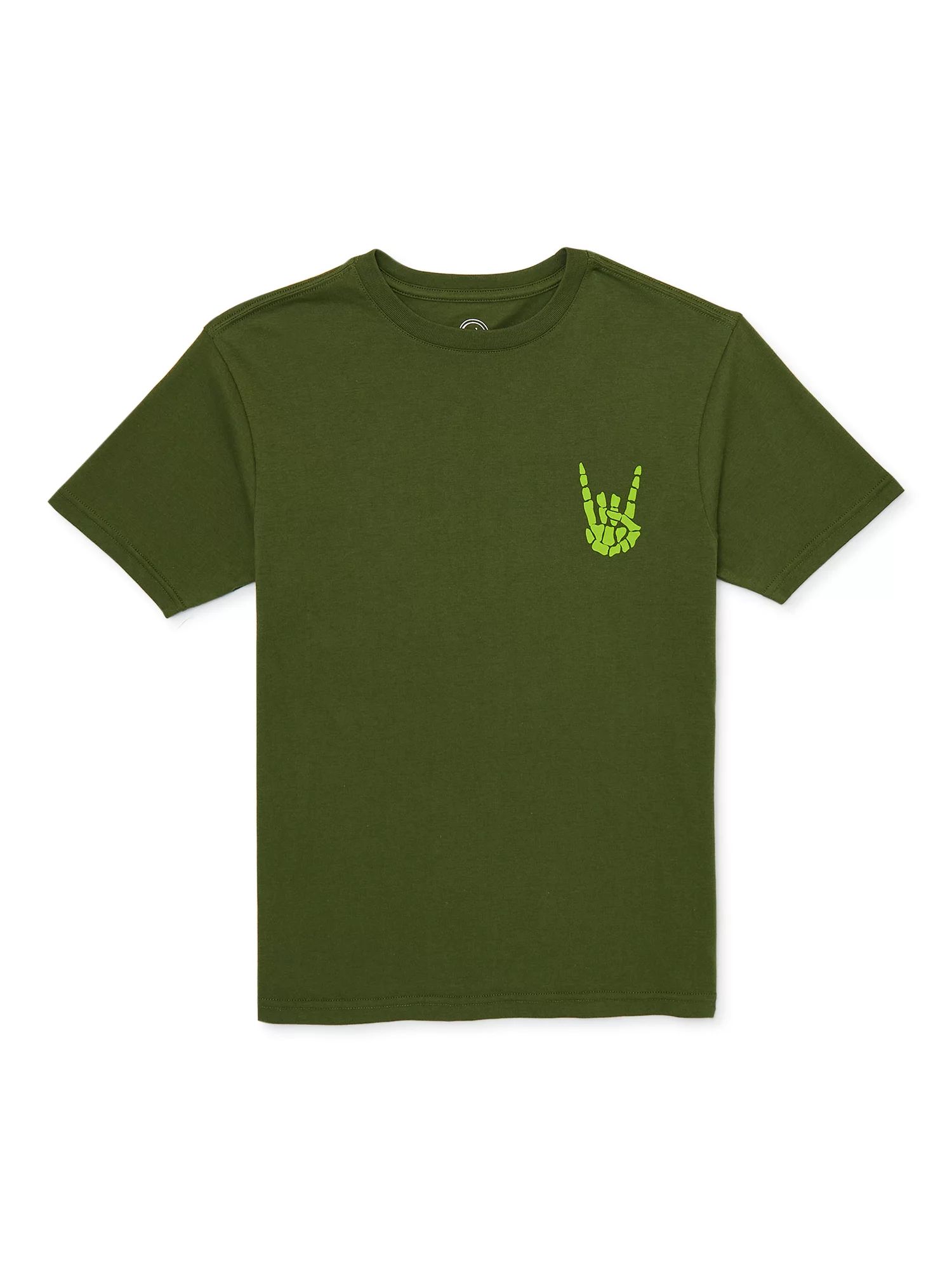 Wonder Nation Boys Bones Rock On T-Shirt with Short Sleeves | Walmart (US)