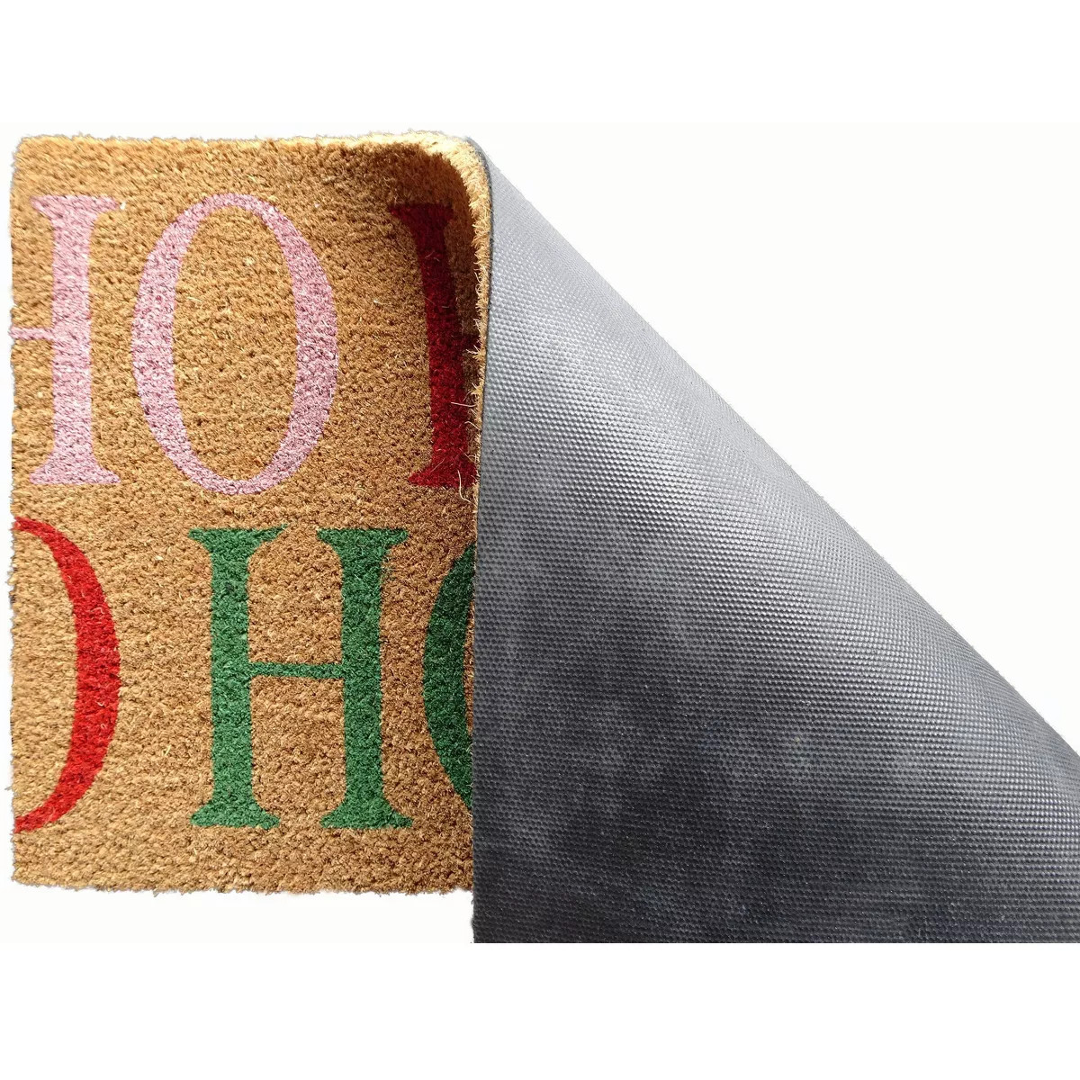 18"x30" Holiday 'Ho Ho Ho' Coir Doormat Natural | Target