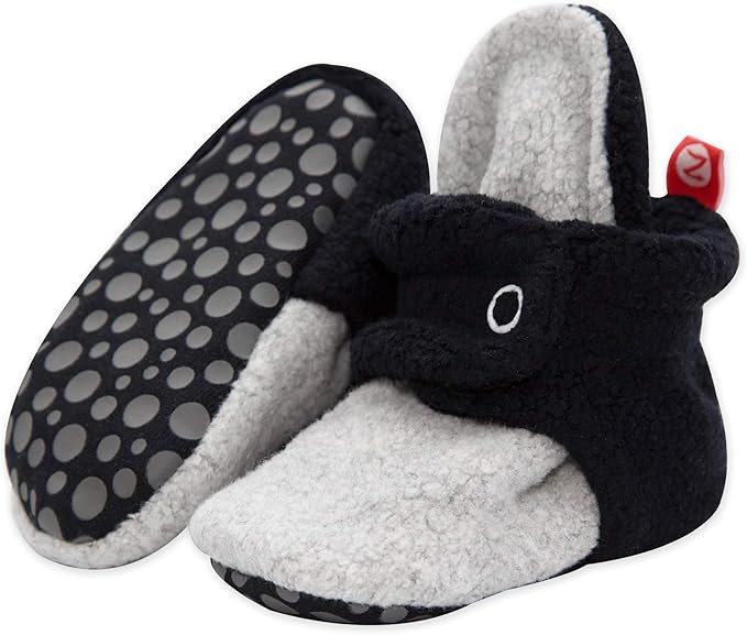 Zutano Boys' Cozie Fleece Baby Booties with Grippers | Amazon (US)