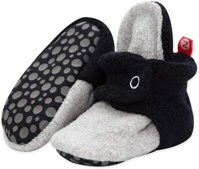 Zutano Boys' Cozie Fleece Baby Booties with Grippers | Amazon (US)