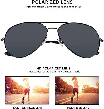 Bio-th Polarized Aviator Sunglasses for Women Men UV Protection Metal Mirror Frame | Amazon (US)