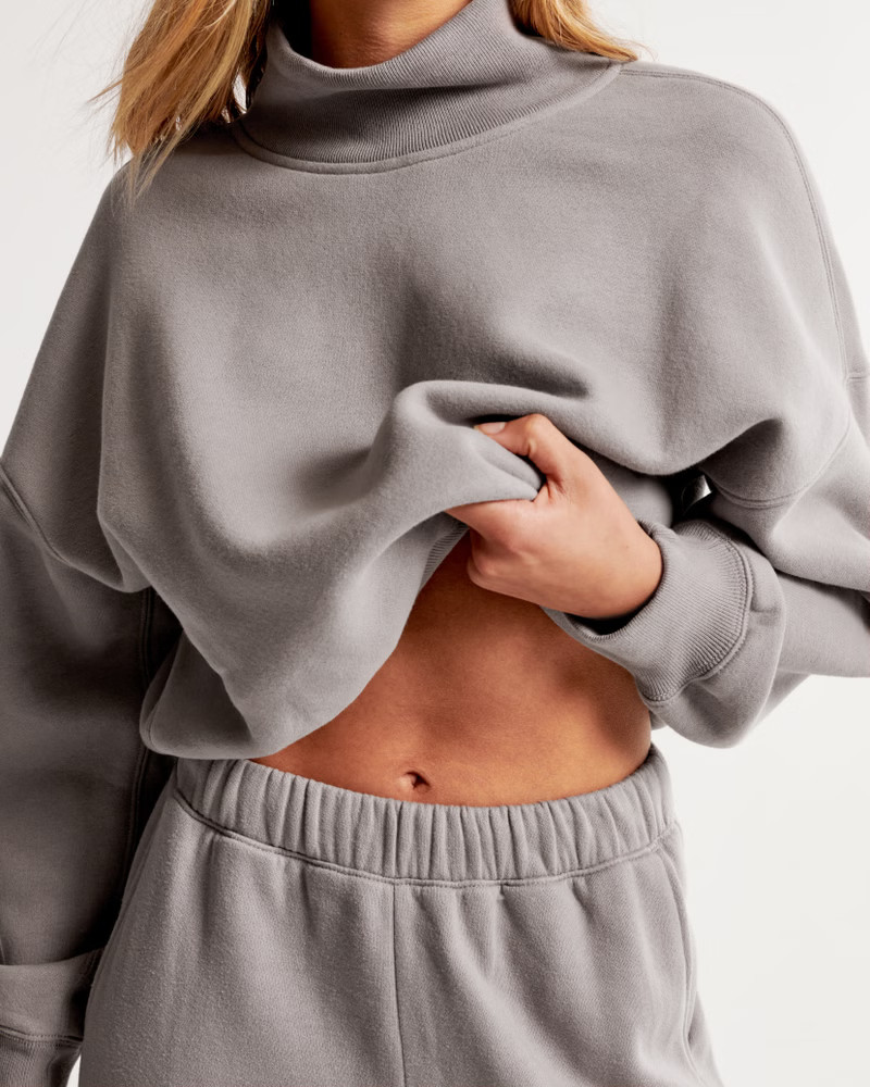 Women's Essential Sunday Mock Crew | Women's Up To 40% Off Select Styles | Abercrombie.com | Abercrombie & Fitch (US)