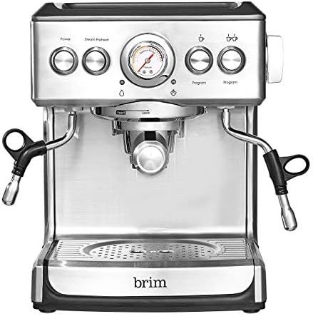 Brim 19 Bar Espresso Machine, Fast Heating Cappuccino, Americano, Latte and Espresso Maker, Milk Ste | Amazon (US)