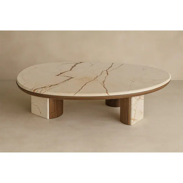 Canyon Marble Coffee Table - Antique White | Bed Bath & Beyond