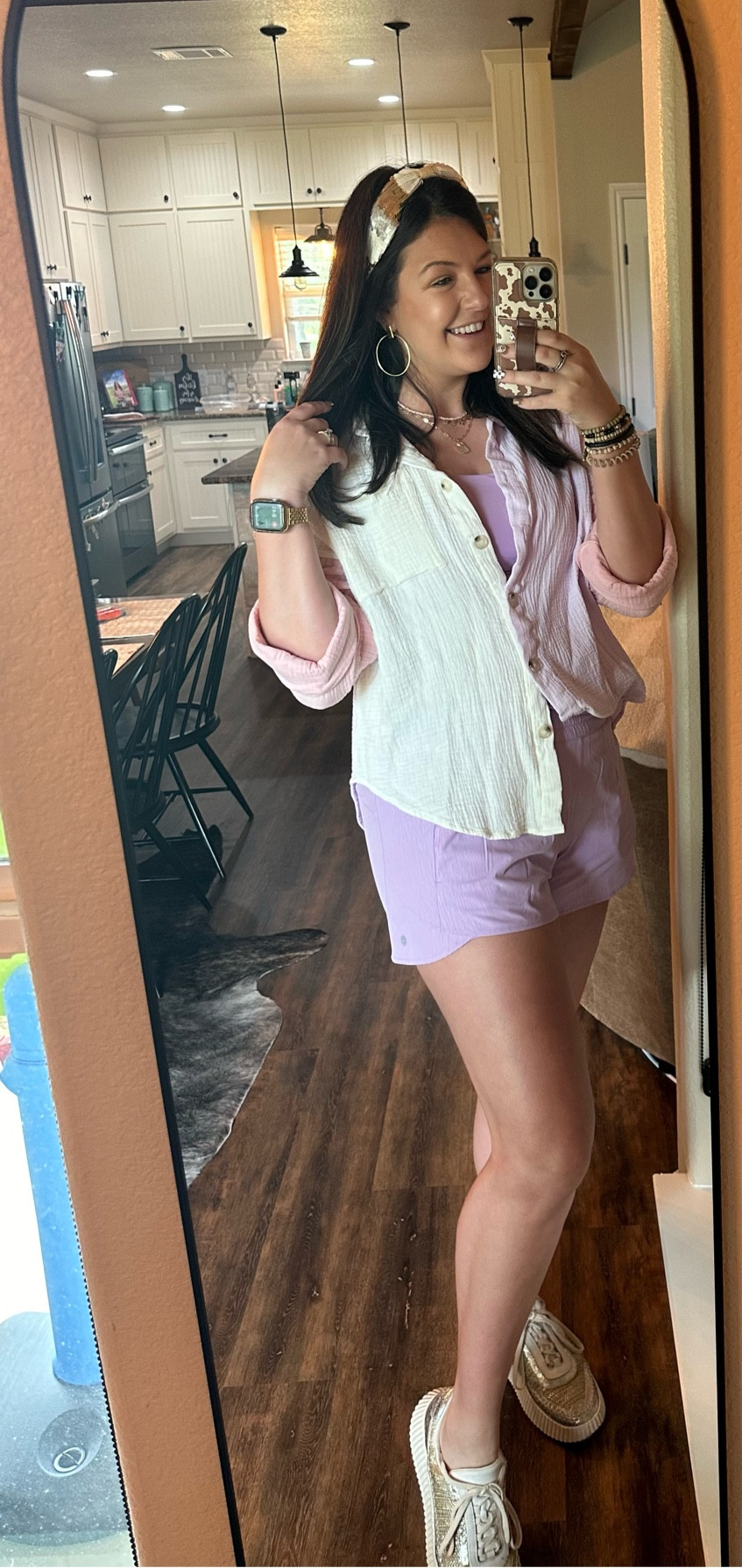 Walmart coming in strong this spring and summer!!🫶🏻 I also couldn’t find an exact match on my button up. It’s that gauze material and old navy has one that is 👌🏼. 

#LTKfindsunder50 #LTKActive #LTKmidsize