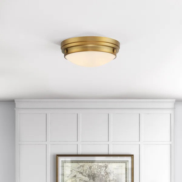 Alastair 2 - Light 13.25'' Simple Bowl Flush Mount | Wayfair North America