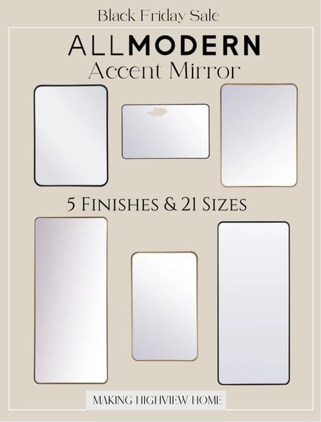 The prettiest mirror available is multiple size options and colors! GET25 saves you an additional 25%. You are sure your right size mirror that is the perfect color! 

#LTKCyberWeek #LTKsalealert #LTKhome