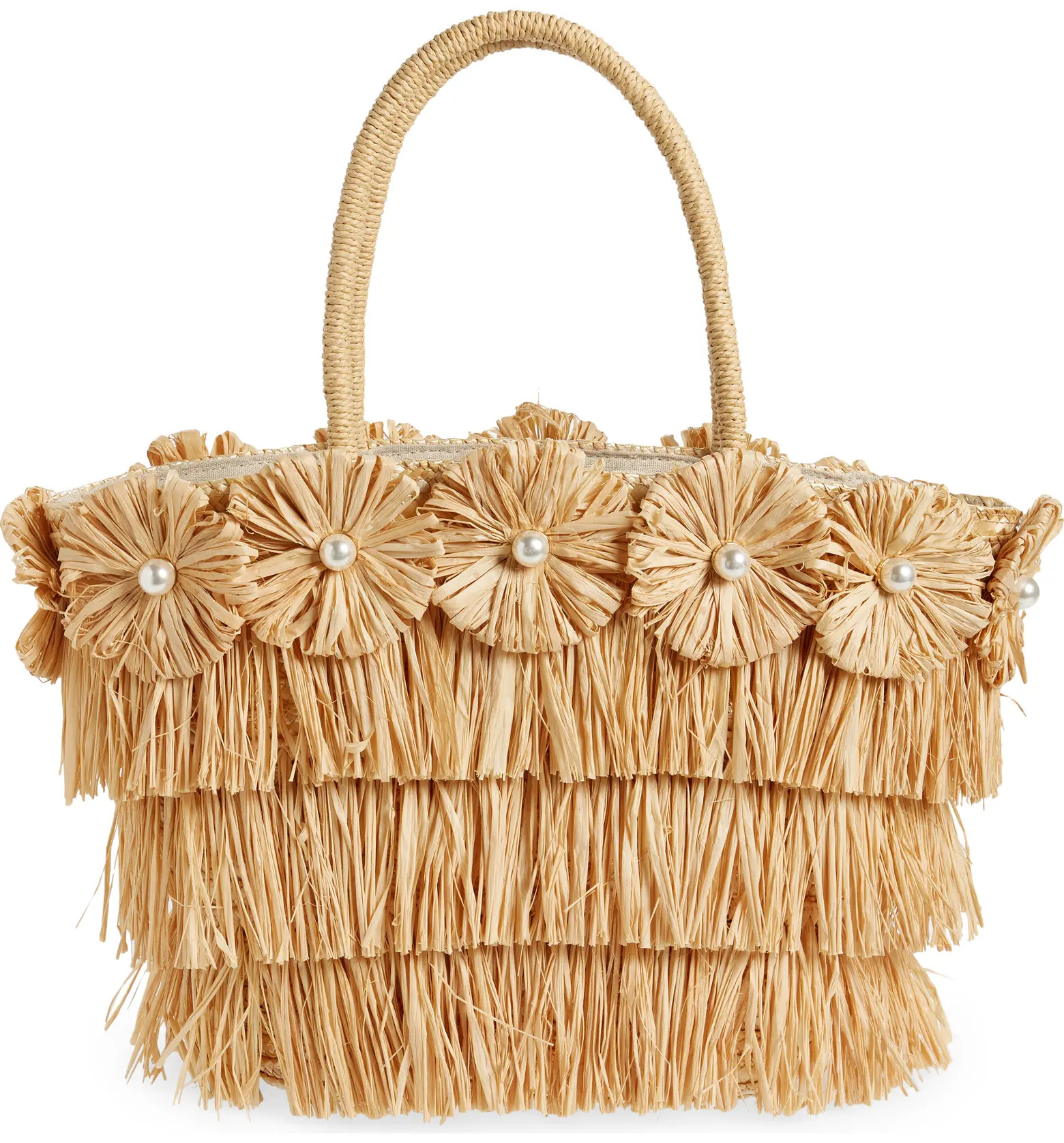 Olivia Floral Straw Tote | Nordstrom