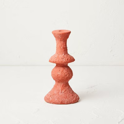 Short Clay Taper Candle Holder Red - Opalhouse™ designed with Jungalow™ | Target