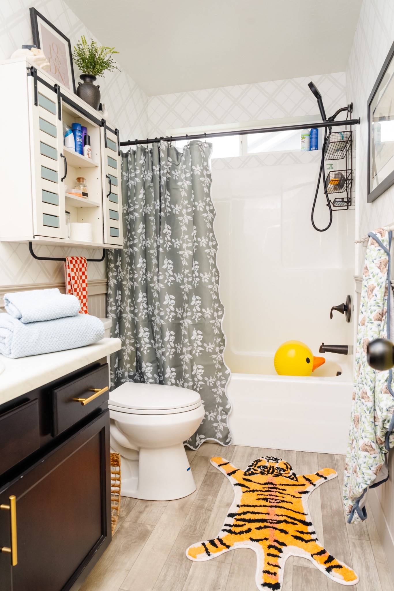 Hall bathroom details linked! This bathroom makes me smile. 

#LTKKids #LTKHome #LTKStyleTip