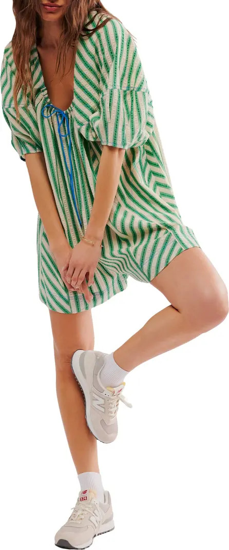 Bop Around Stripe Romper | Nordstrom