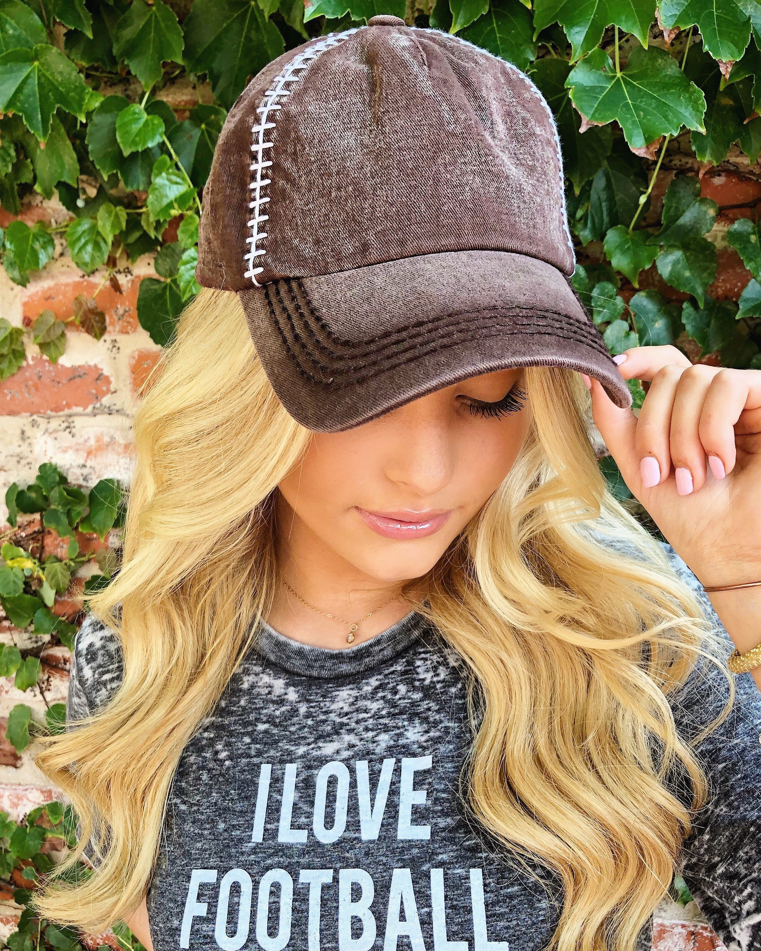 Football-Stitched Cap | Live Love Gameday®