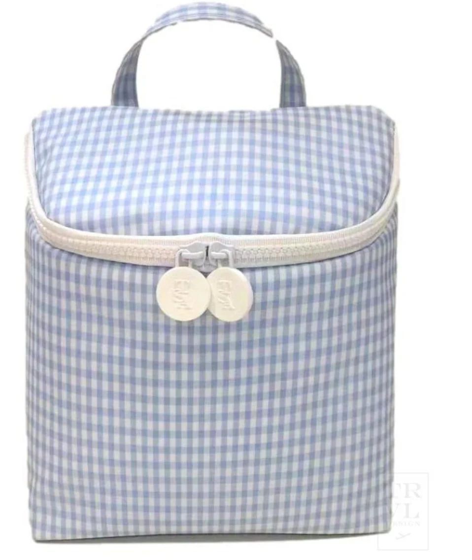 TAKE AWAY INSULATED BAG - Mist Gingham | Lovely Little Things Boutique