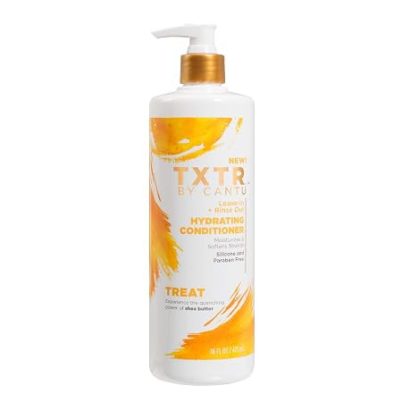 Cantu Txtr By Leave-in + Rinse Out Hydrating Conditioner - 16 Fl Oz, 16 Oz | Amazon (US)