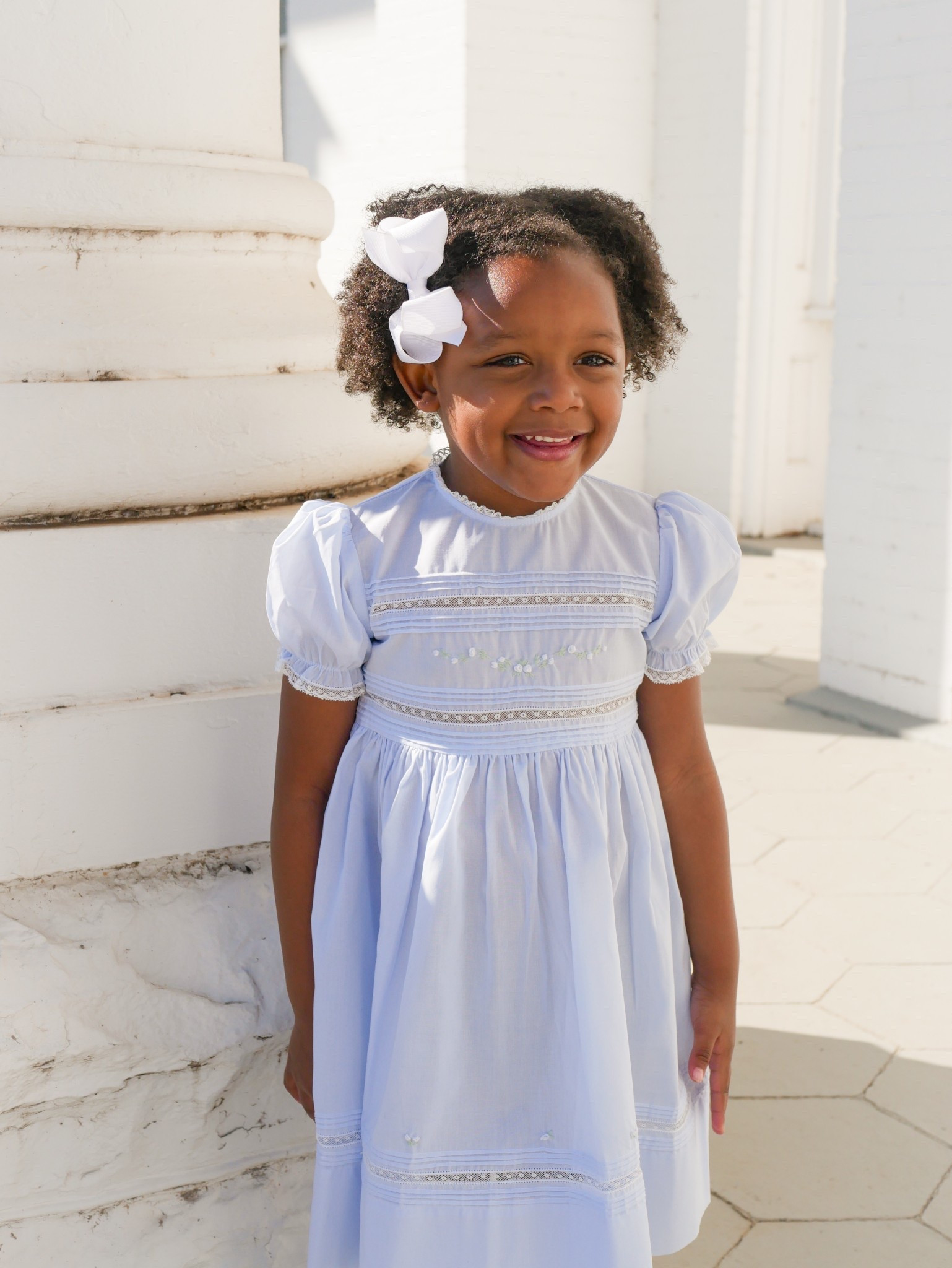 Monday Blues never looked so sweet! 🩵 Feltman Brothers Floral bullion dress has all of the beautiful timeless details of a vintage dress. We love the lace trim and embroidered floral bullions. Fits true to size. Wearing 4T.
Toddler Girl • Spring outfit • dresses • Easter dress • Classic children’s clothing 

#LTKFindsUnder100 #LTKKids #LTKStyleTip