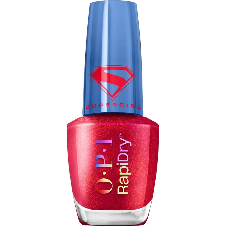 OPI Rapidry Quick-Dry Lacquer, Battle Red-y, Nail Polish, 0.3 fl oz | Walmart (US)