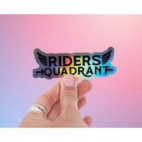 Fourth Wing Sticker - Riders Quadrant Iron Flame Xaden & Violet Bookish Book Lover Gift Booktok Silver Hollographic | Etsy (US)