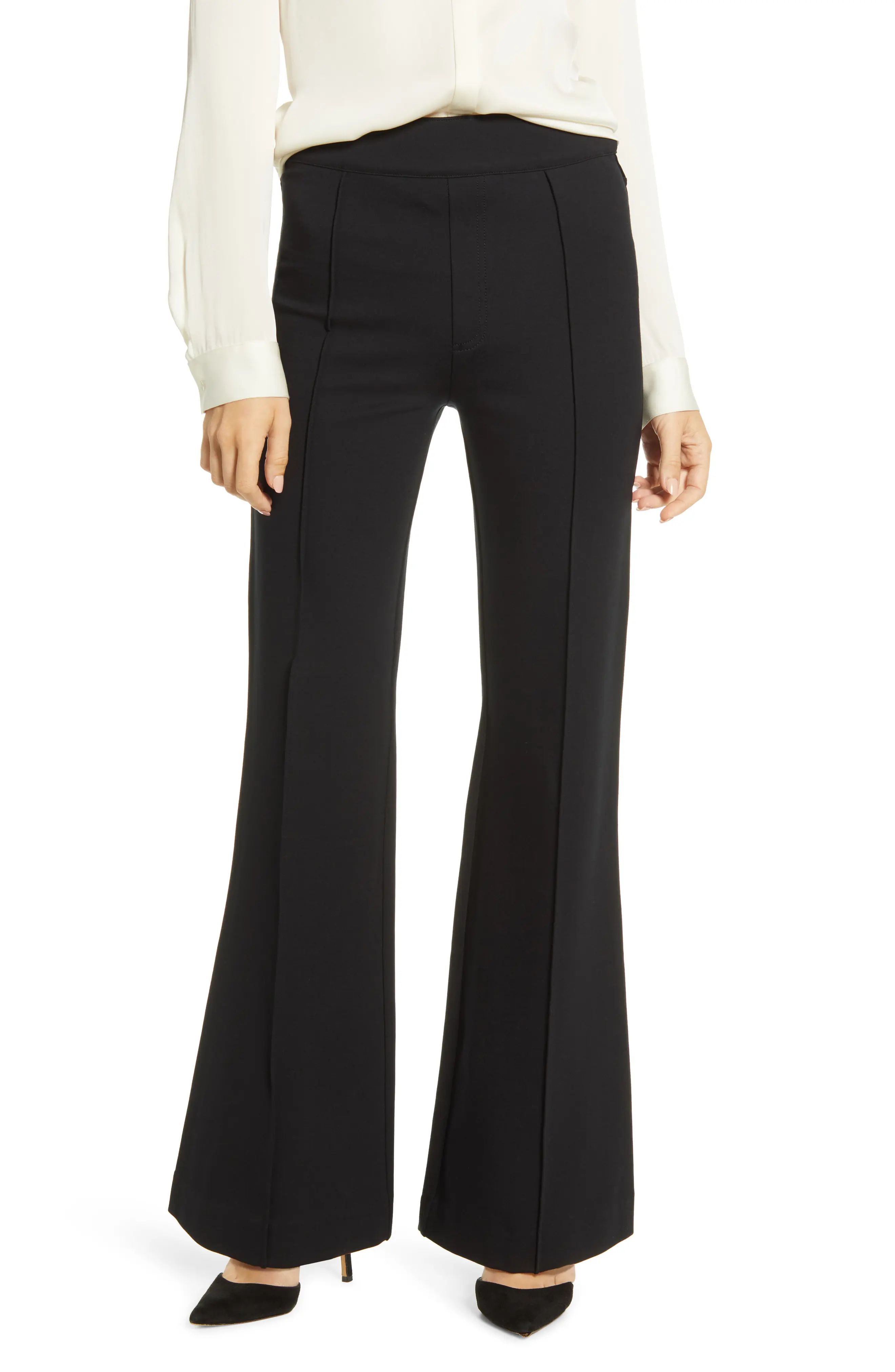SPANX(R) The Perfect Black Pant High Waist Ponte Flare Pants, Size Medium in Classic Black at Nordst | Nordstrom