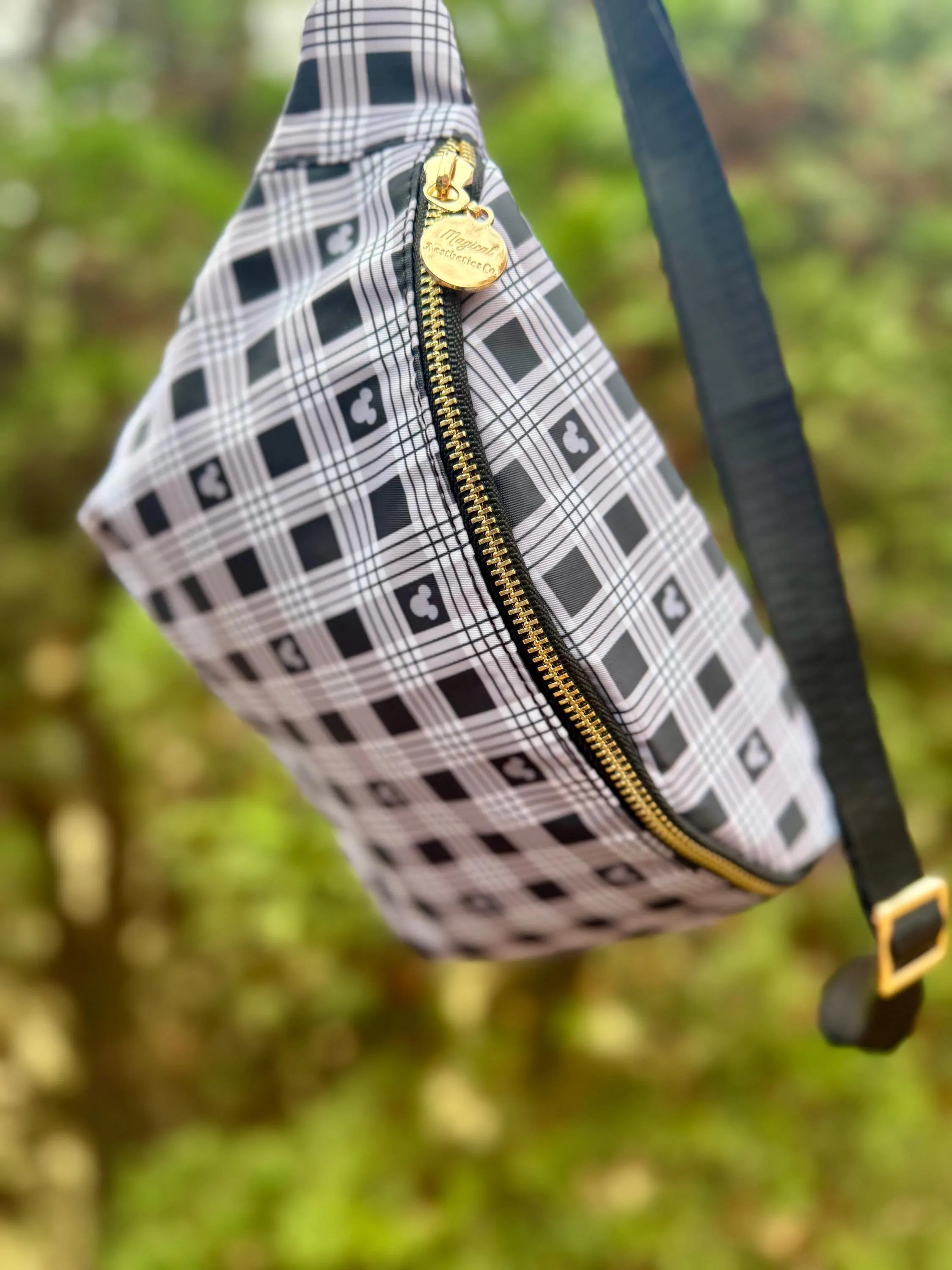 Timeless Monochrome Plaid Fanny/Belt Bag | Etsy (Global)