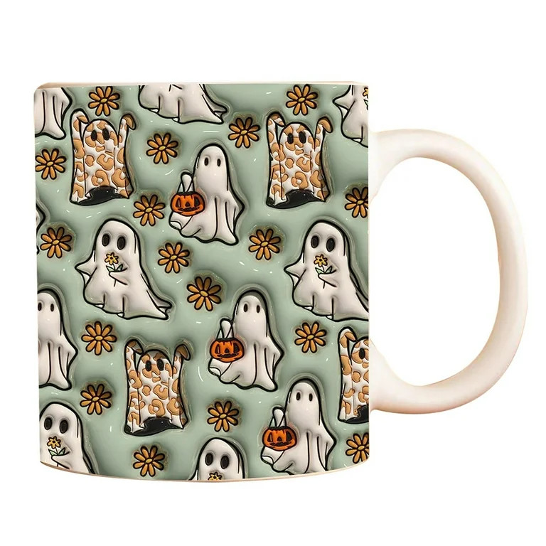 Up to 65% off! New Spooky Halloween Coffee Cup Water Mug Halloween Pumpkin - Walmart.com | Walmart (US)