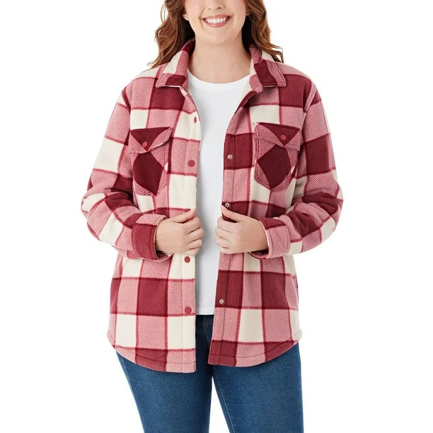 Member's Mark  Member's Mark Women's Sherpa Lined Shacket 4.8 stars out of 5 reviews(4.8)|5 ratin... | Sam's Club