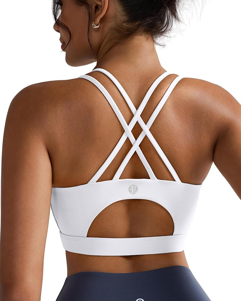 RUNNING GIRL Sports Bras for Women,Padded Sports Bra Tank Top Sexy Crisscross Back High Impact Lo... | Amazon (US)