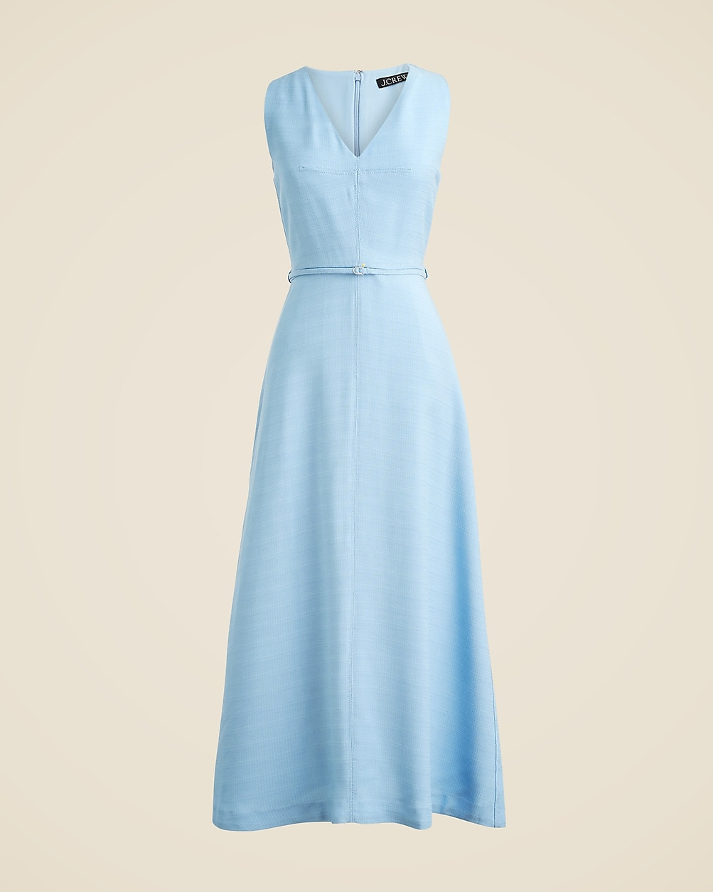 Mathilde V-neck dress in luster canvas | J. Crew US