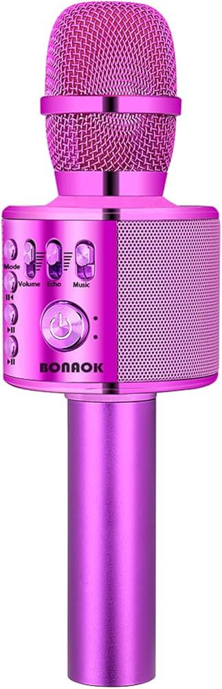 BONAOK Wireless Bluetooth Karaoke Microphone,3-in-1 Portable Handheld Karaoke Mic Speaker Machine... | Amazon (US)