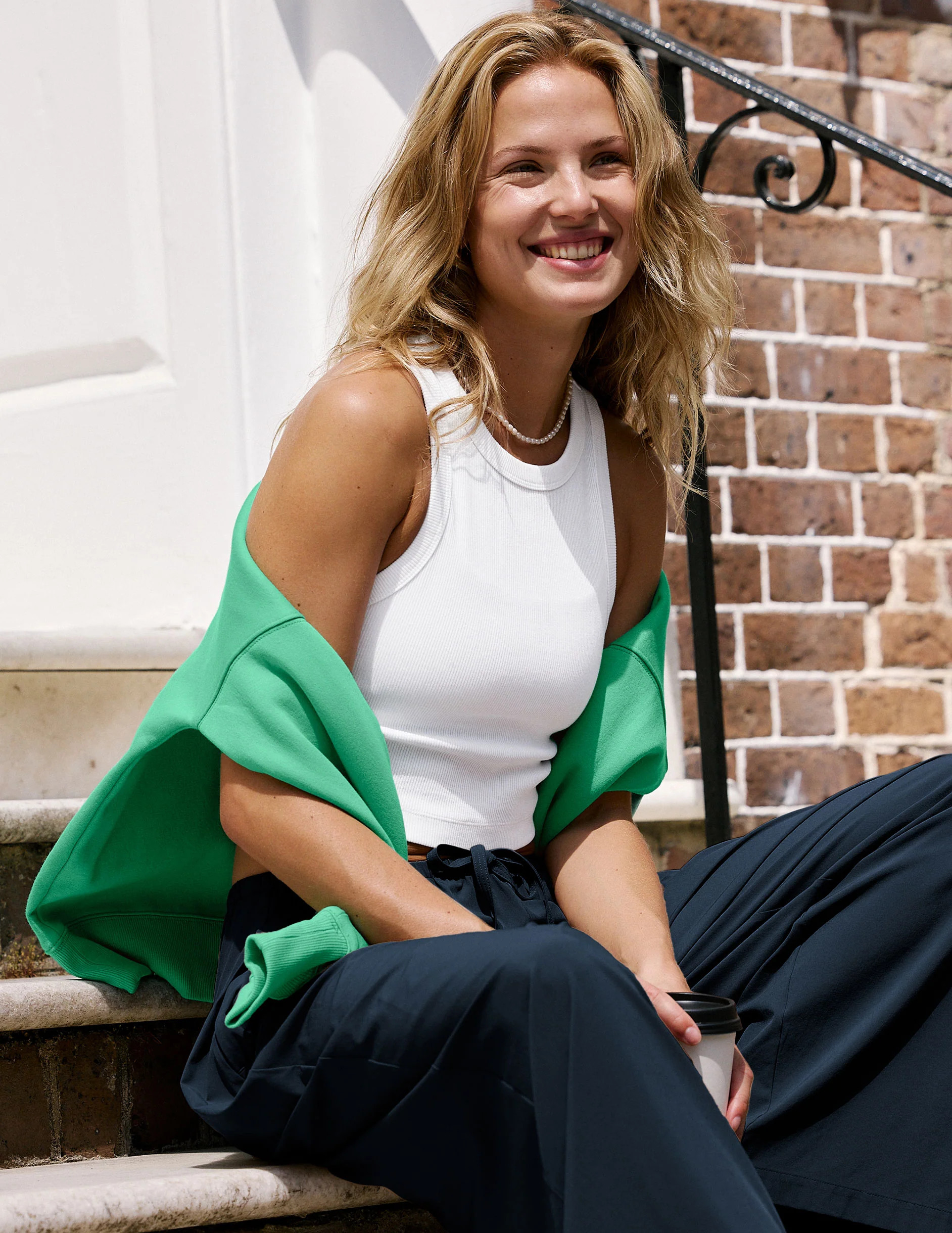 On Repeat Rib High Neck Cropped Tank | Beyond Yoga | Beyond Yoga