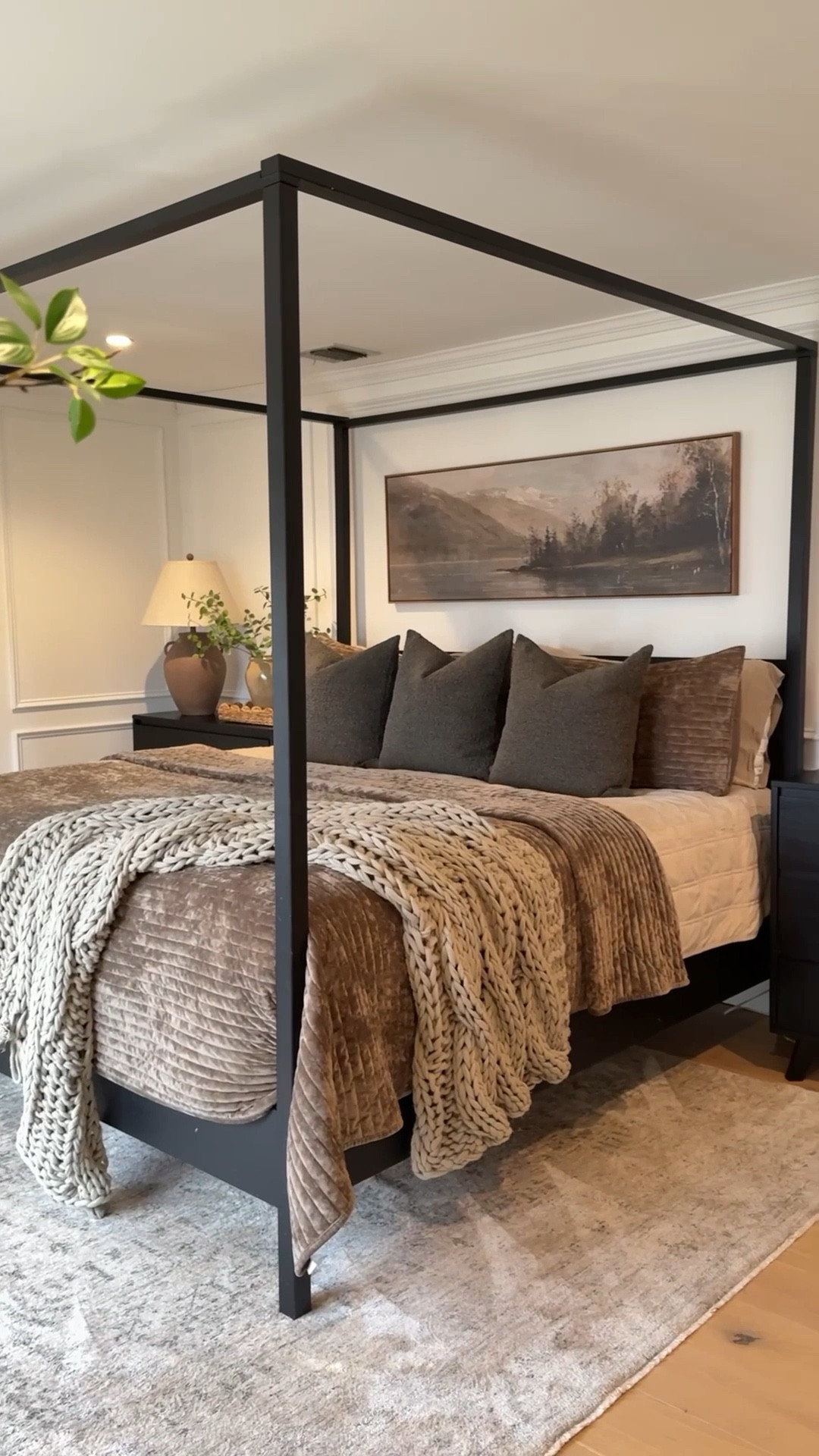 Mocha brown bedding is trending! 🤎
This cozy yet lightweight quilt set is a follower favorite. The earthy brown color looks great with my fall-inspired landscape wall art and black canopy bedframe. I’m using a large, pillow top mattress and matching boxspring.


#LTKActive #LTKHome #LTKSaleAlert