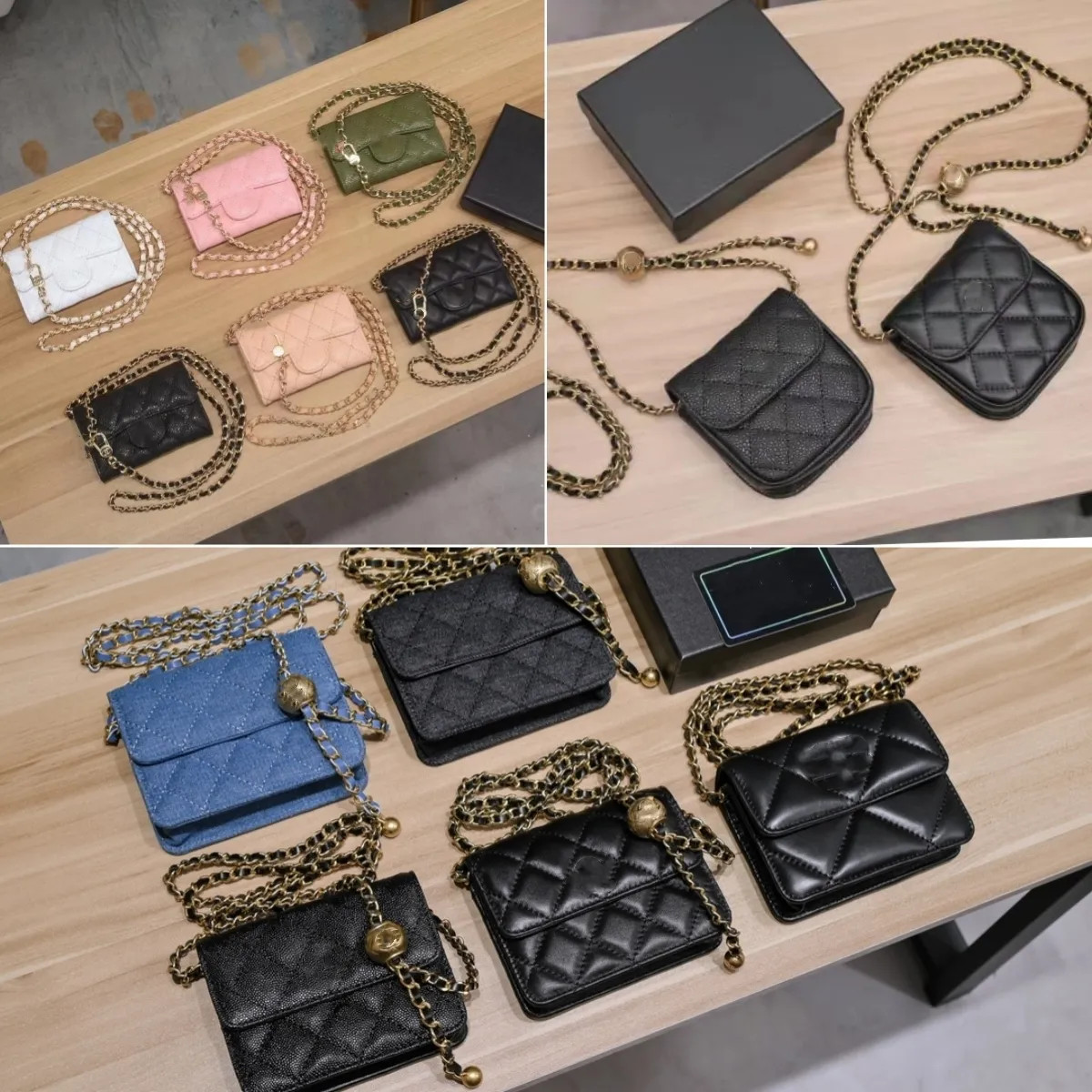 Fashion Designer Leather Chain Bags Crossbody Chain Purse With Gift Box 11.3*7.5*2.1CM | DHGate