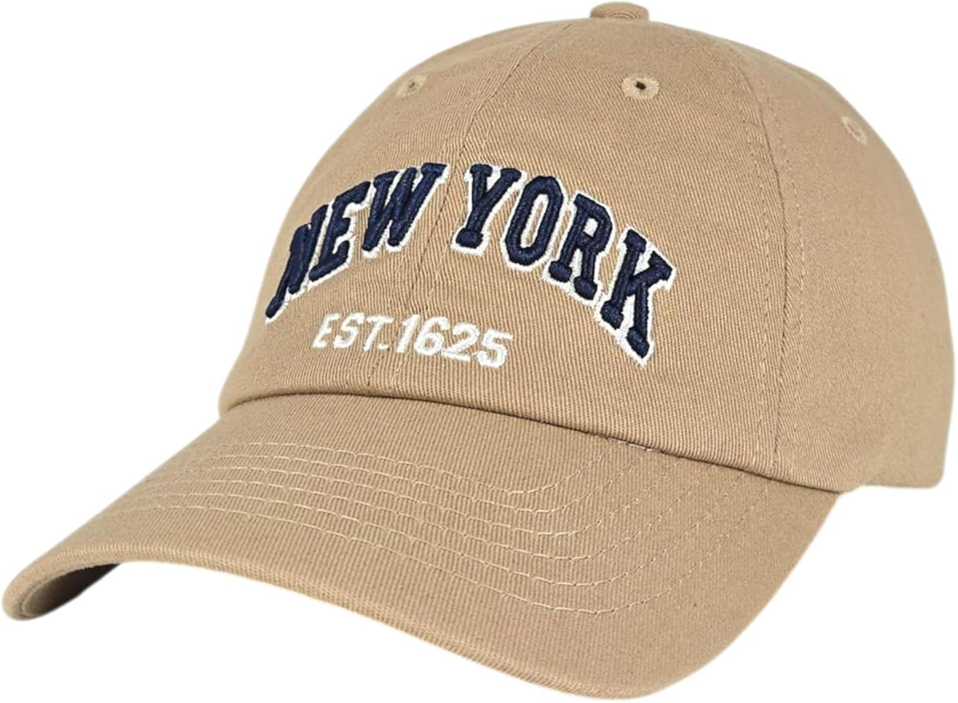 Elidan NY Dad Hat New York EST.1625 Cotton Cap, Adjust Buckle Strap, Unstructured Low-Profile NY ... | Amazon (US)