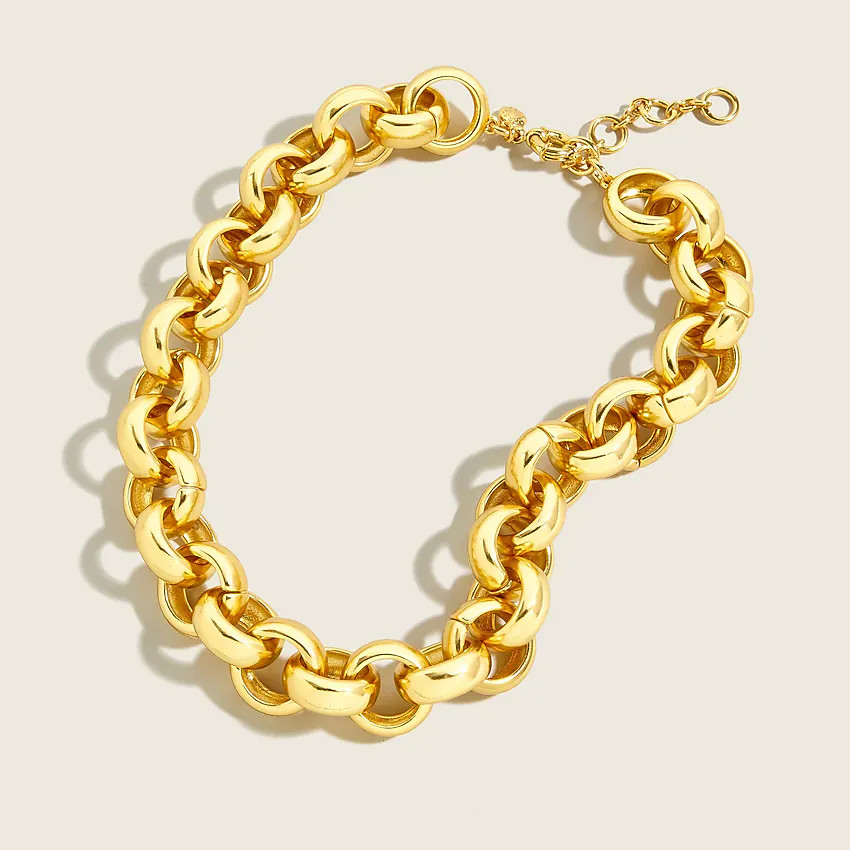 Chunky gold chain necklace | J. Crew US