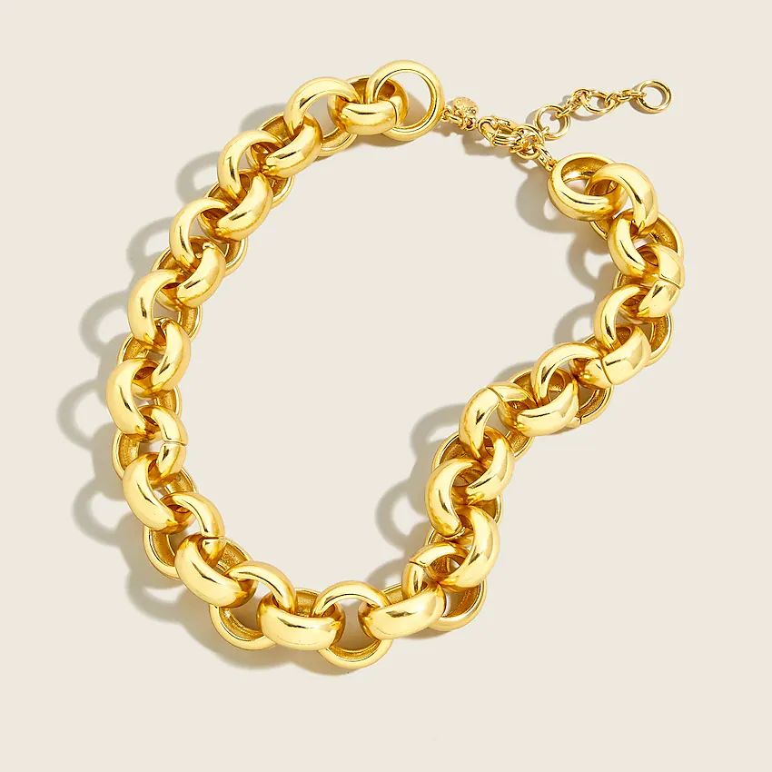 Chunky gold chain necklace | J.Crew US