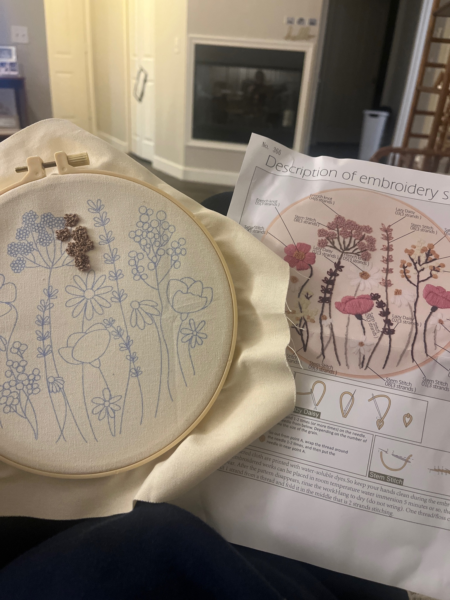 Is 2025 the year for learning new hobbies and being on your phone less?! This embroidery kit came with 3 hoops, and thread/patterns! Truly everything you need and for only $15! 

#LTKFindsUnder50 #LTKHome