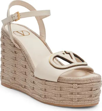Valentino Garavani VLOGO Espadrille Wedge Sandal (Women) | Nordstrom | Nordstrom